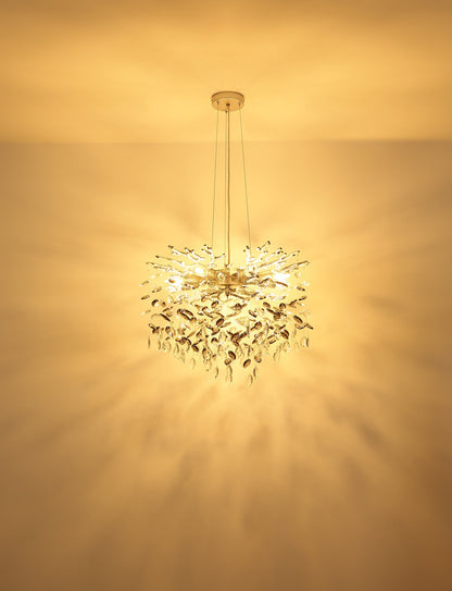 Candelabru din cristal argintiu de dimensiuni medii – imaginea 3