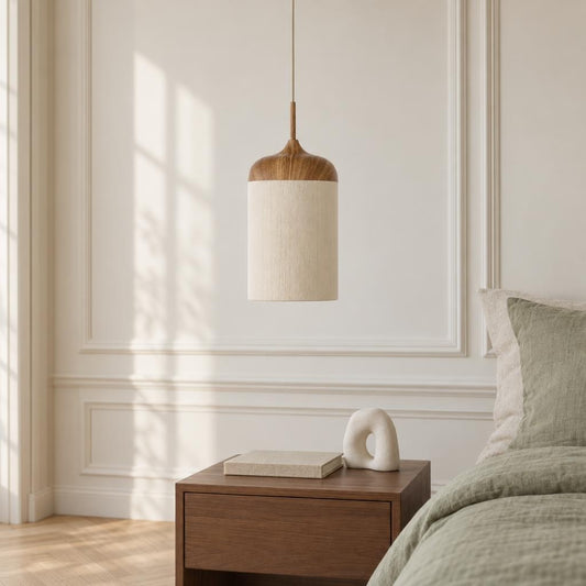 Lampa wisząca Dania beżowo-naturalna Light & Living – zdjęcie aranżacyjne