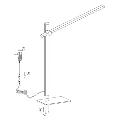 Mexlite Stekk zwarte dimbare LED-tafellamp – afbeelding 9