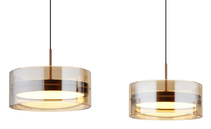Grande lâmpada de pendurar LED na cor café – imagem 3