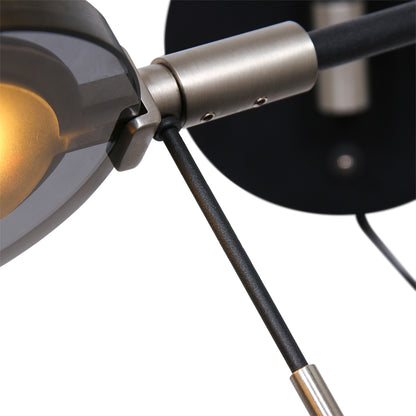 LED nástěnná lampa Steinhauer Turound, kouřové sklo – obrázek 4