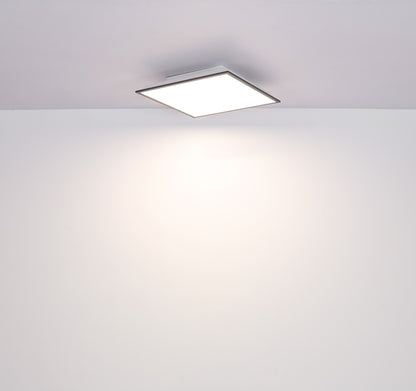 Subtil vit aluminium LED plafondlampa – måttskiss