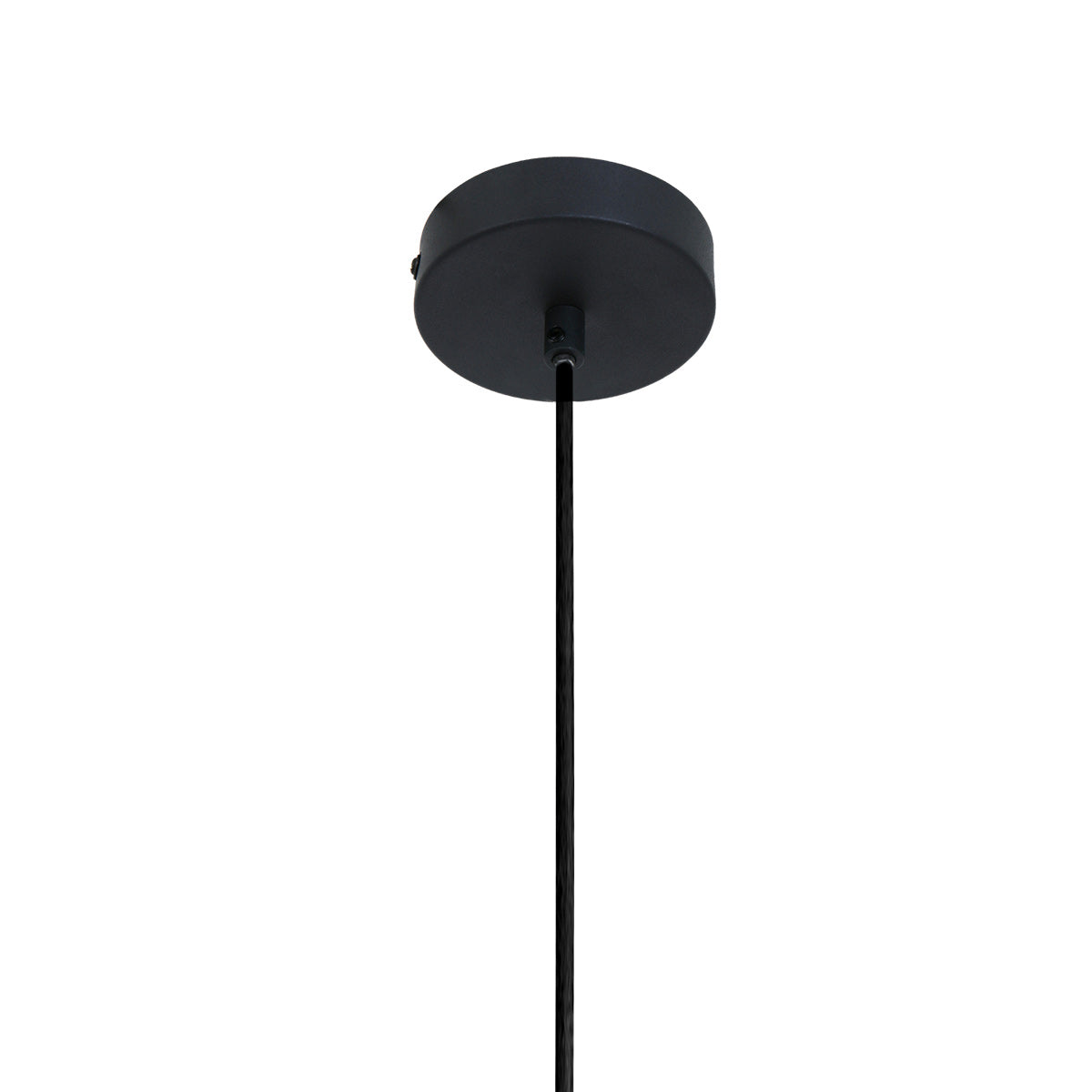 Industriální černá závěsná lampa Mexlite Blackmoon Ø40 cm – obrázek 5
