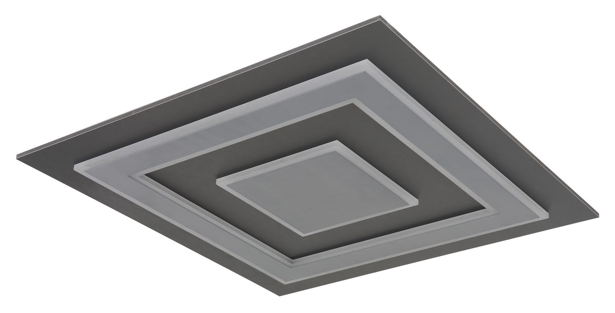 Lampada a soffitto LED in plastica antracite grande e stilosa – immagine 1