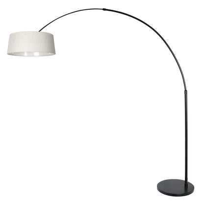 zwarte-booglamp-met-warme-creme-linnen-kap-steinhauer-sparkled-light-variant-image1