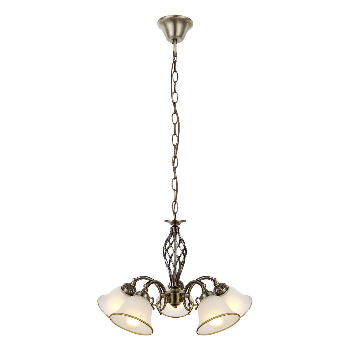 5-kap-gesatineerd-messing-hanglamp-globo-odin-main-image