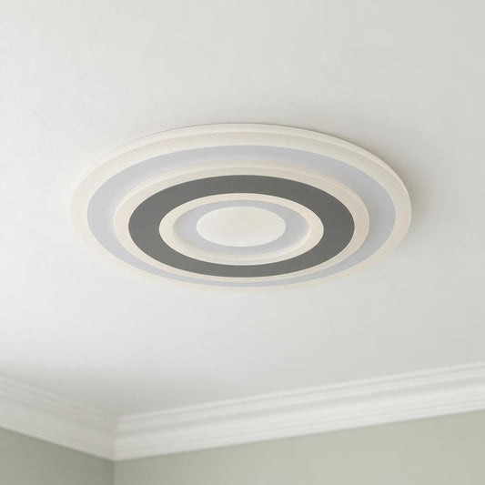 Plafon LED Redondo Branco Globo Sabatino 38 cm – fotografia de ambiente