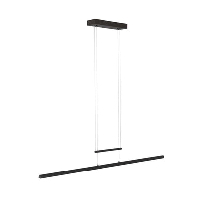Lampada a sospensione nera in vetro Steinhauer Profilo – immagine 10