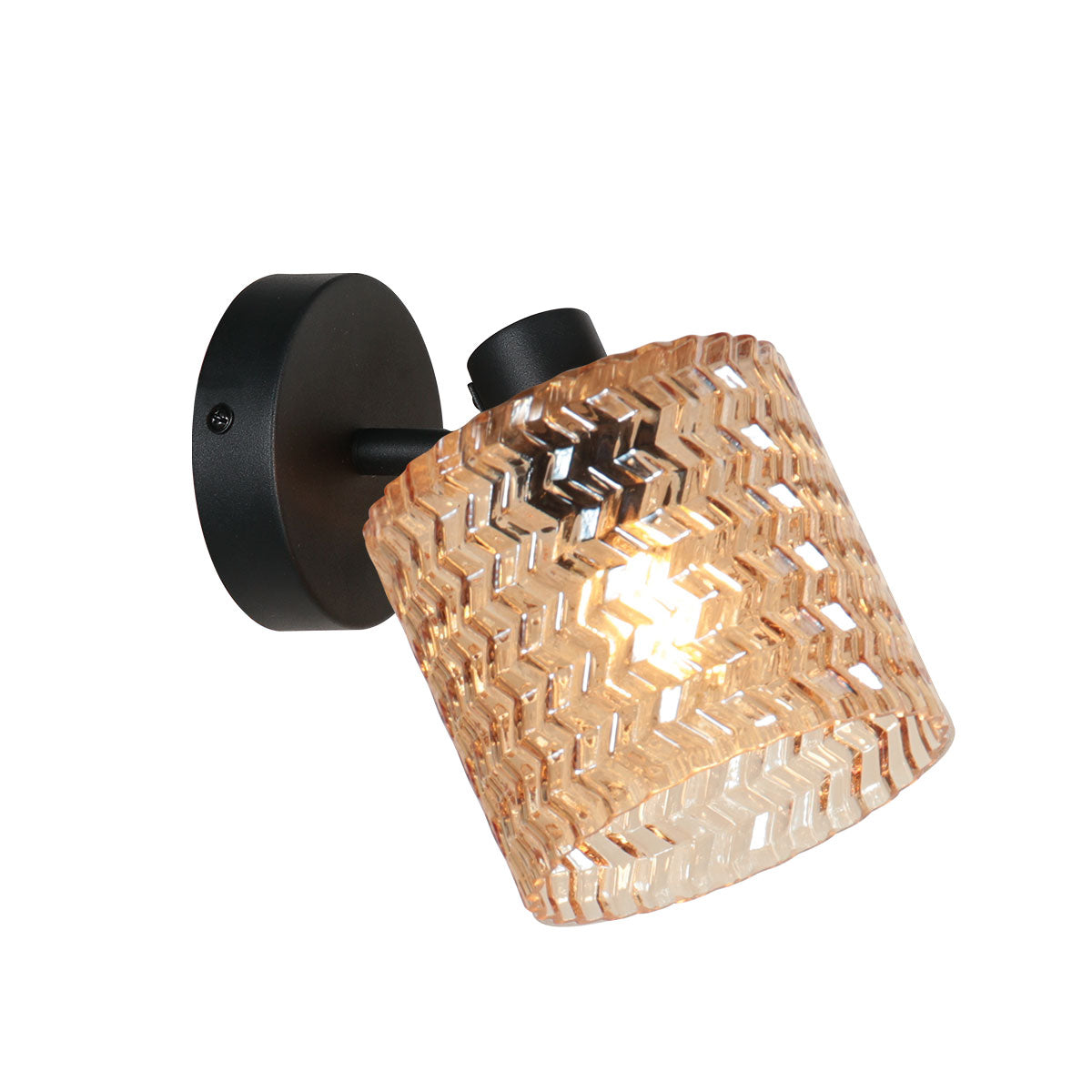 zwarte-wandlamp-met-amberkleurige-glazen-kap-mexlite-ocre-main-image