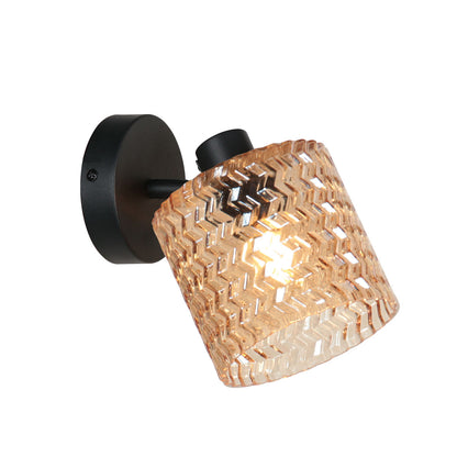 zwarte-wandlamp-met-amberkleurige-glazen-kap-mexlite-ocre-main-image