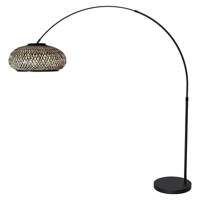 booglamp-zwart-met-halfronde-bamboe-kap-zwart-naturel-verstelbaar-e27-mexlite-flair-variant-image1