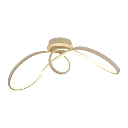 Lampada da soffitto in metallo LED color sabbia con carattere