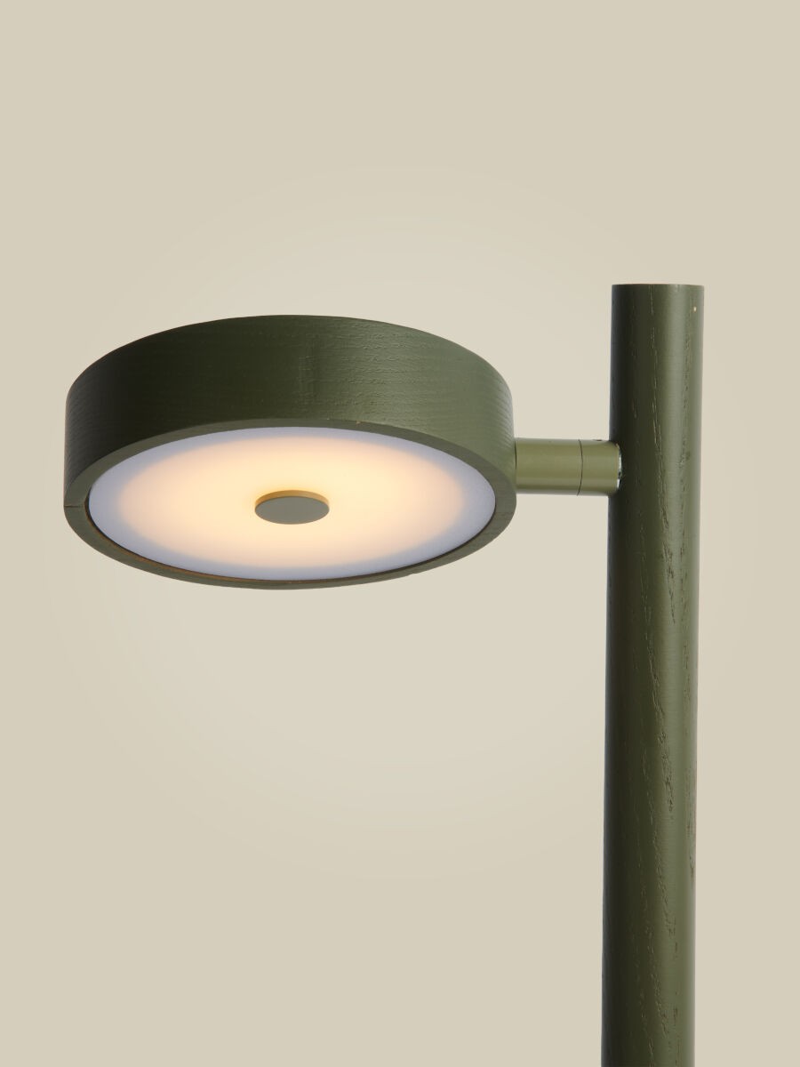 Timeless green ash wood table lamp GOOD&MOJO Okinawa – image 1