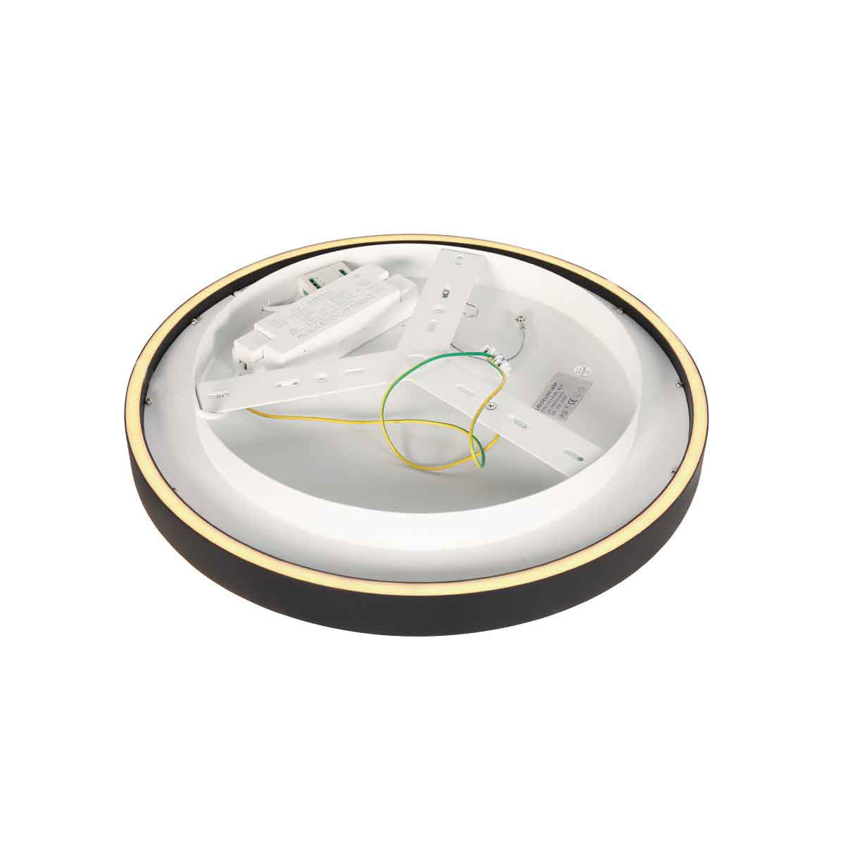 Черна LED плафониера Steinhauer Ringlux Ø30 см – изображение 6