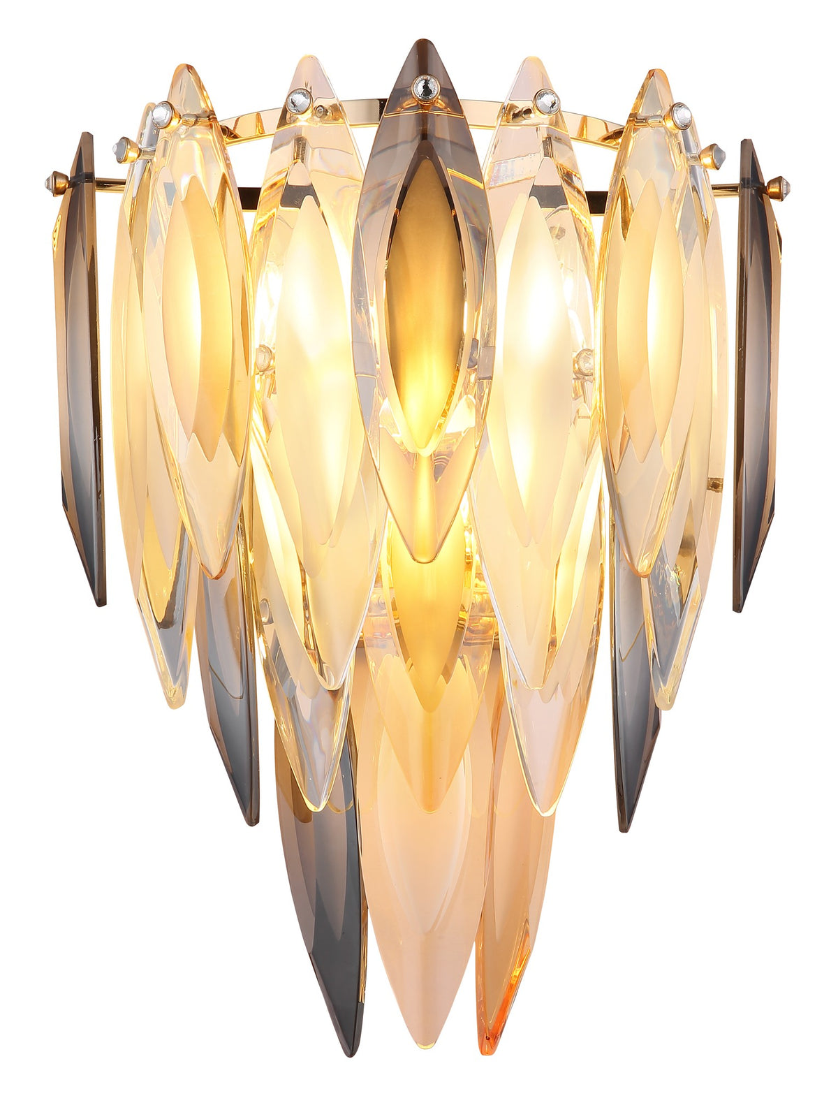 Aplique de cristal dourado acolhedor – imagem 2