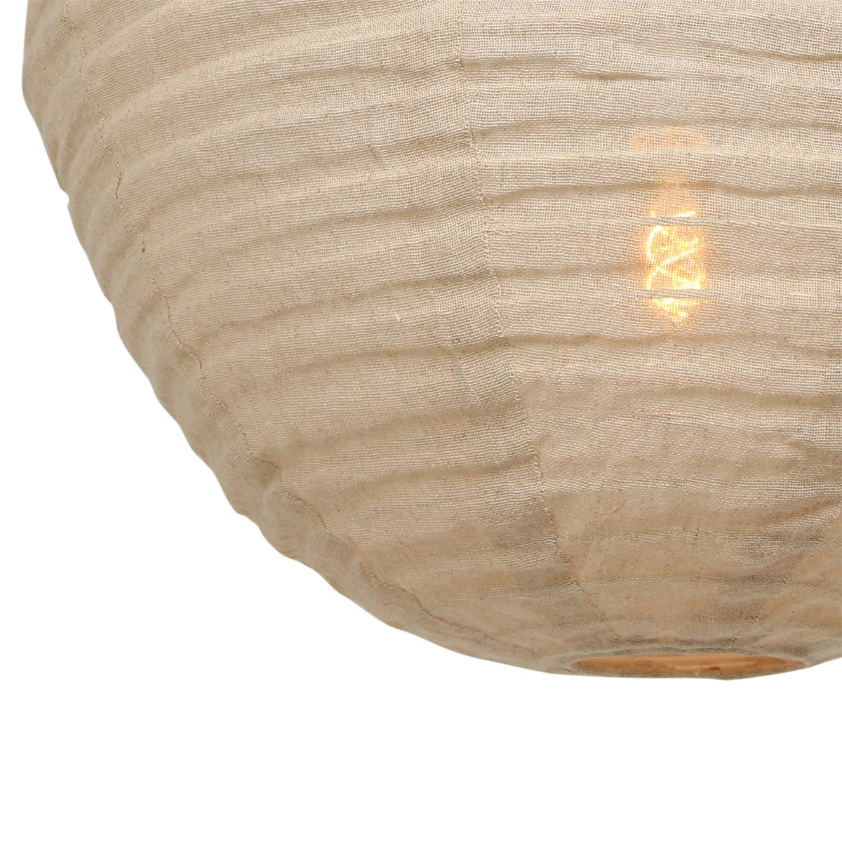 Anne Light & Home Bangalore Beige Fabric Pendant Light – image 10