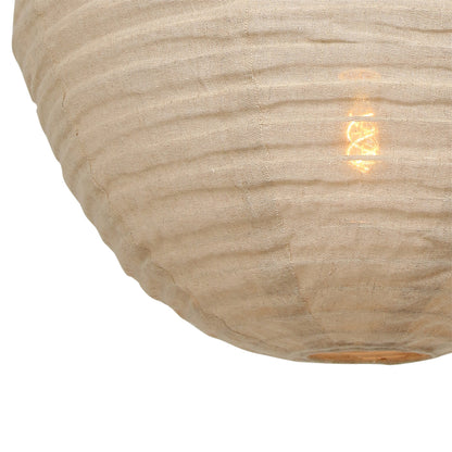 Anne Light & Home Bangalore Beige Fabric Pendant Light – image 10