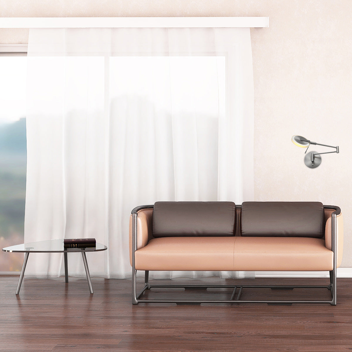 Steinhauer Turound Tiltable LED Glass Wall Light – image 2