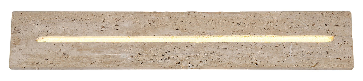 Lâmpada de parede LED grande de travertino branco atmosférica – imagem 2