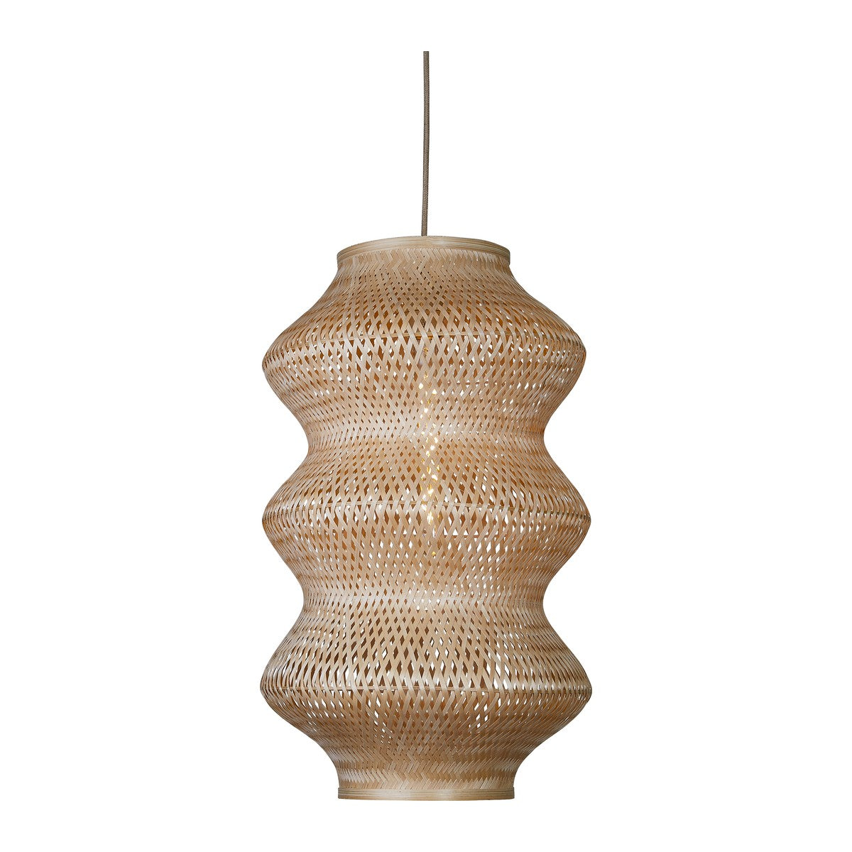 Lampada a sospensione in bambù color naturale senza tempo GOOD&MOJO Barbados