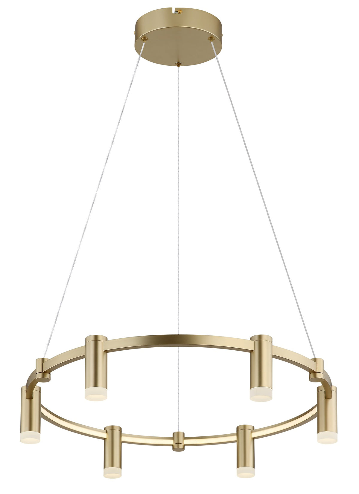 Lampada a sospensione LED metallica dorata charmante – immagine 8