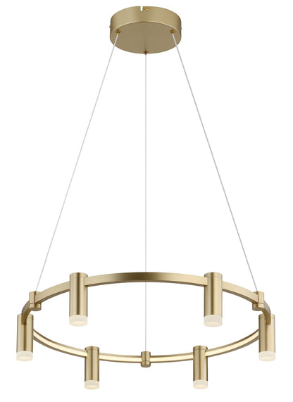 Lampada a sospensione LED metallica dorata charmante – immagine 8