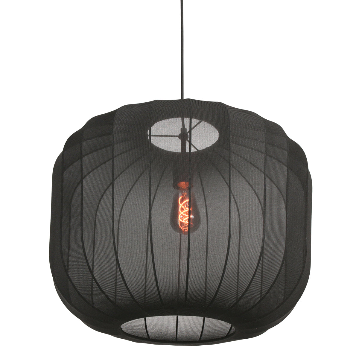 hanglamp-zwart-doorzichtig-textiel-anne-lighting-sable-main-image