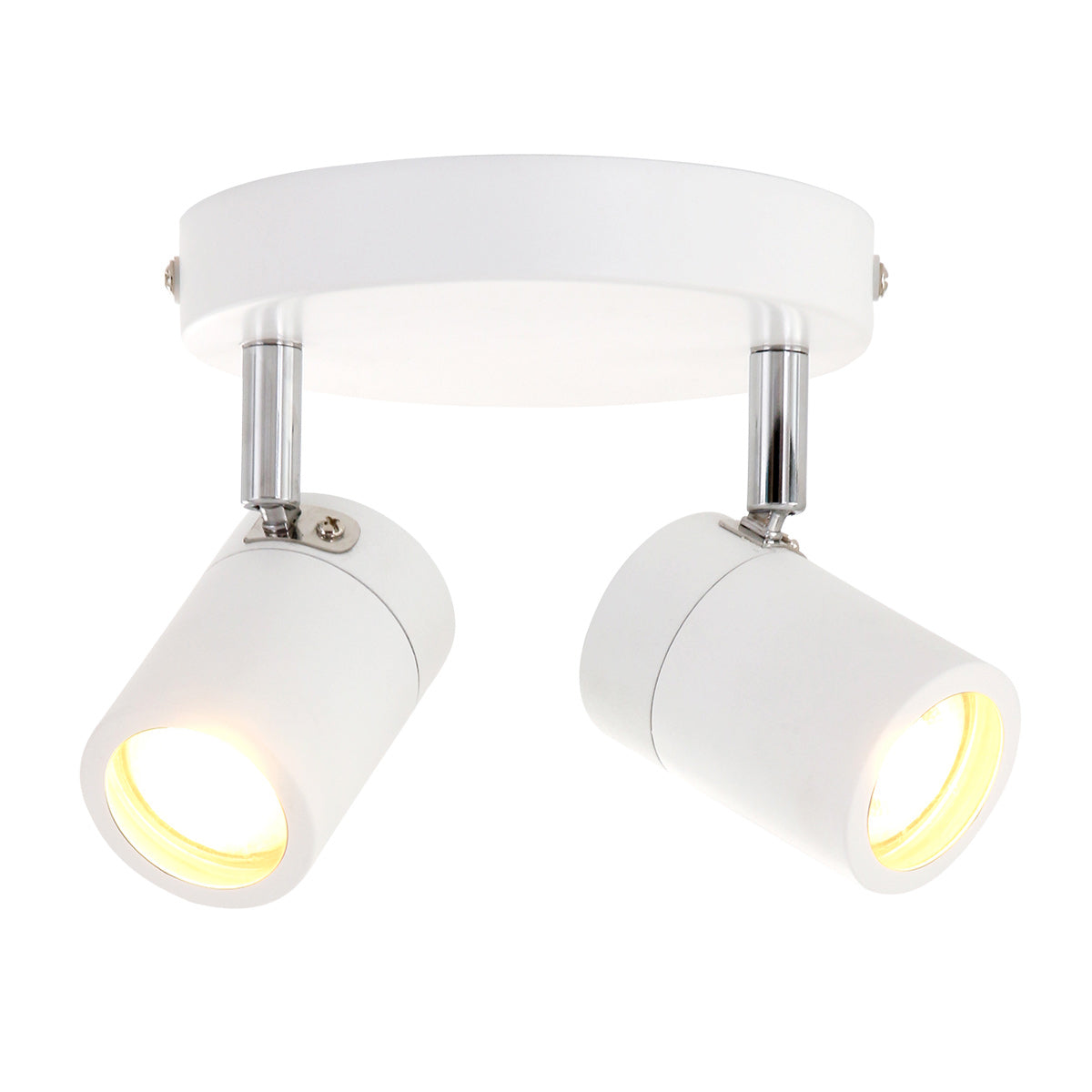 Модерен бял LED спот Mexlite Upround с 2 светлини – изображение 12