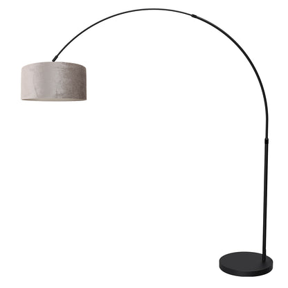 booglamp-zwart-met-zilveren-velours-kap-verstelbaar-e27-mexlite-flair-variant-image1