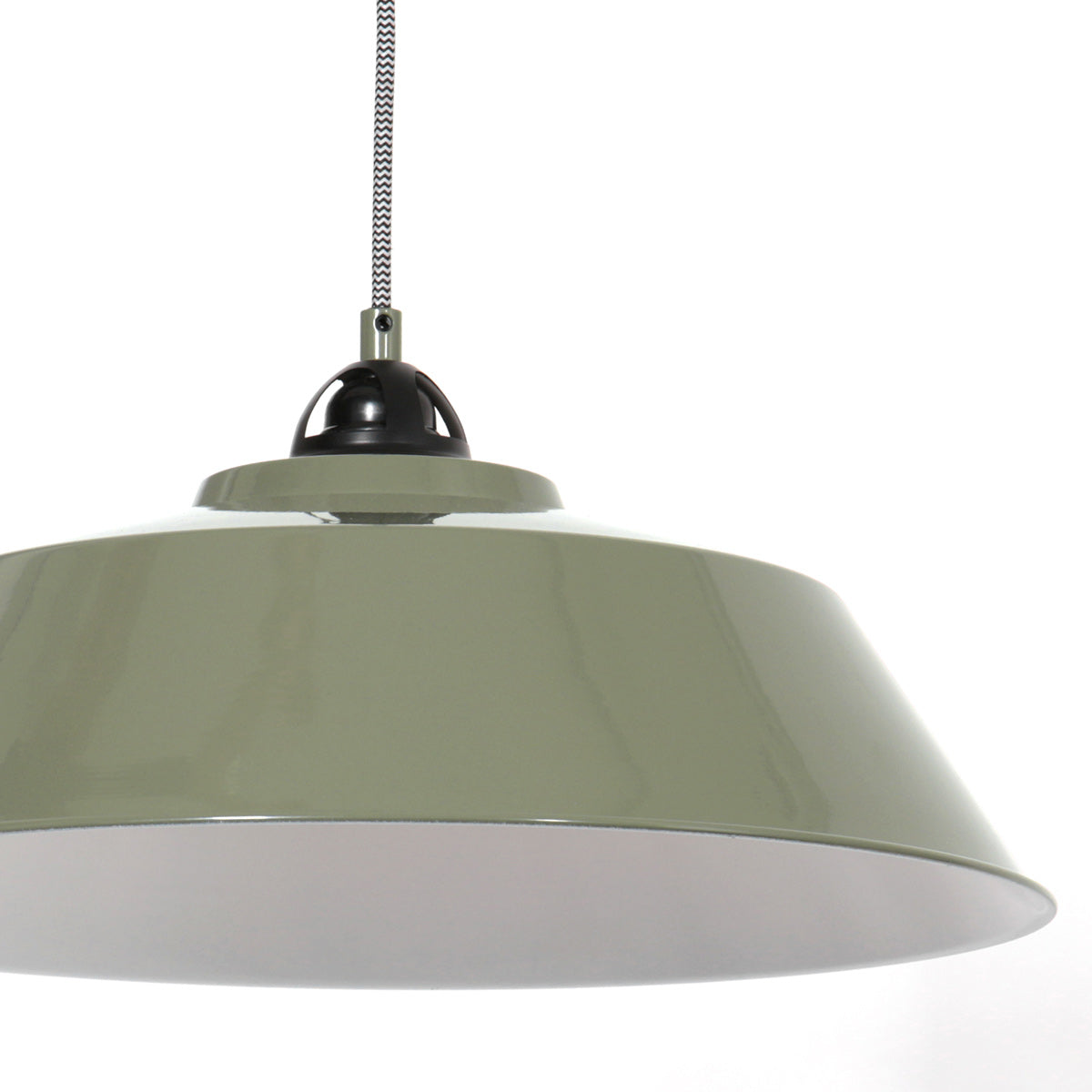 Zielona metalowa lampa wisząca Mexlite Nove – zdjęcie 5