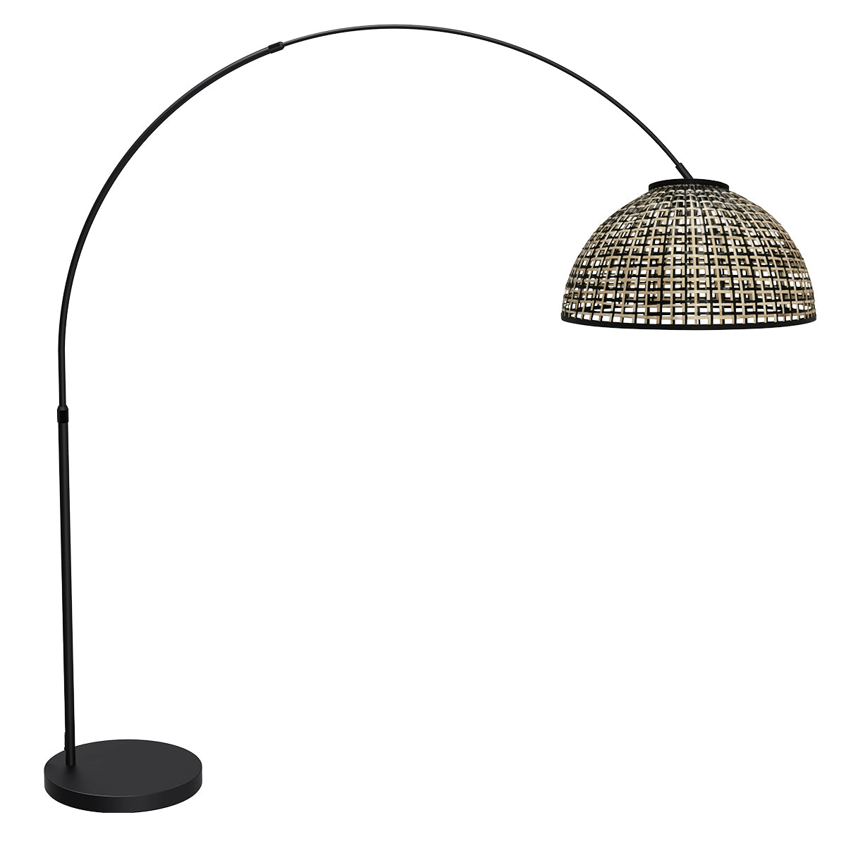 booglamp-zwart-met-bamboe-kap-zwart-naturel-verstelbaar-e27-mexlite-flair-main-image