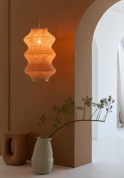 Lampada a sospensione in bambù color naturale senza tempo GOOD&MOJO Barbados – immagine 9