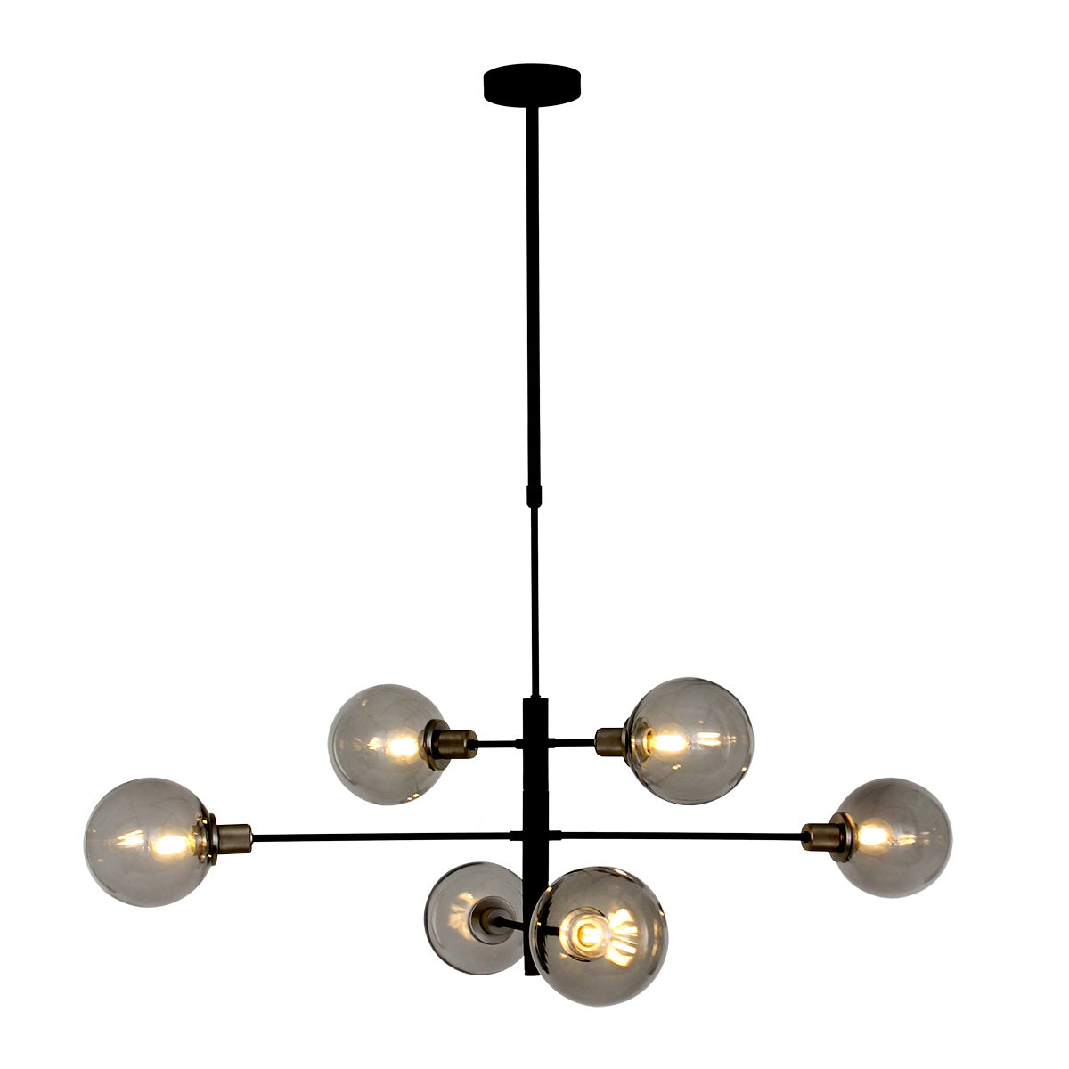 Steinhauer Constellation hanglamp met rookglazen bollen – afbeelding 1