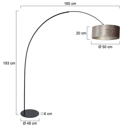simpele-zwarte-booglamp-zilveren-kap-anne-lighting-curve-variant-image7