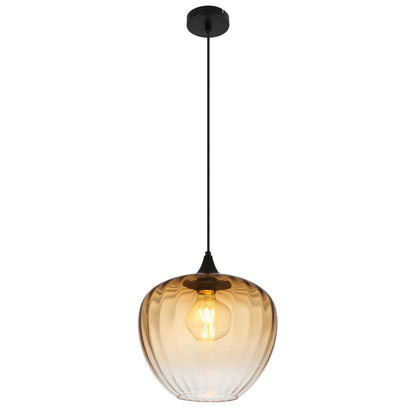 hanglamp-amberkleurig-glas-mat-zwart-metalen-frame-sander-main-image