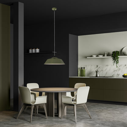 Zielona metalowa lampa wisząca Mexlite Nove – zdjęcie 2