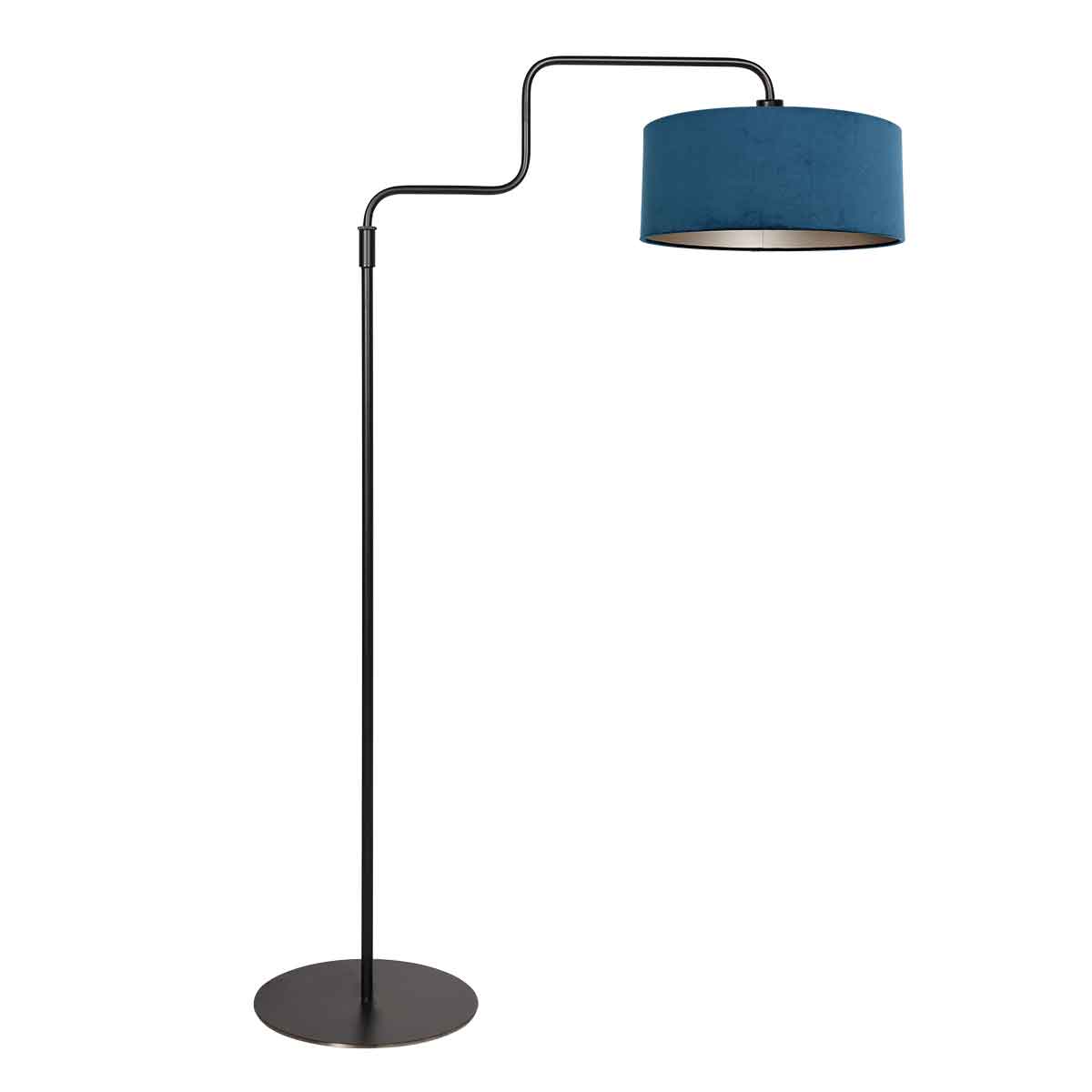 Steinhauer Bloeba Blue Velvet Floor Lamp