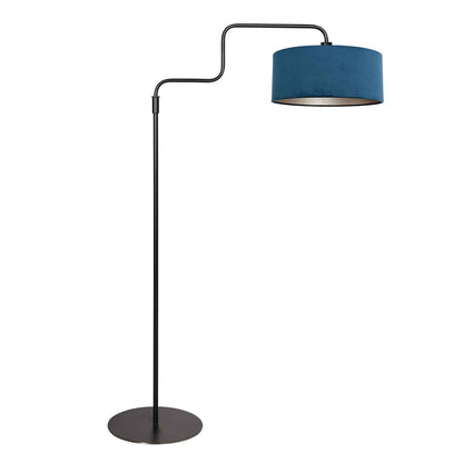 Steinhauer Bloeba Blue Velvet Floor Lamp