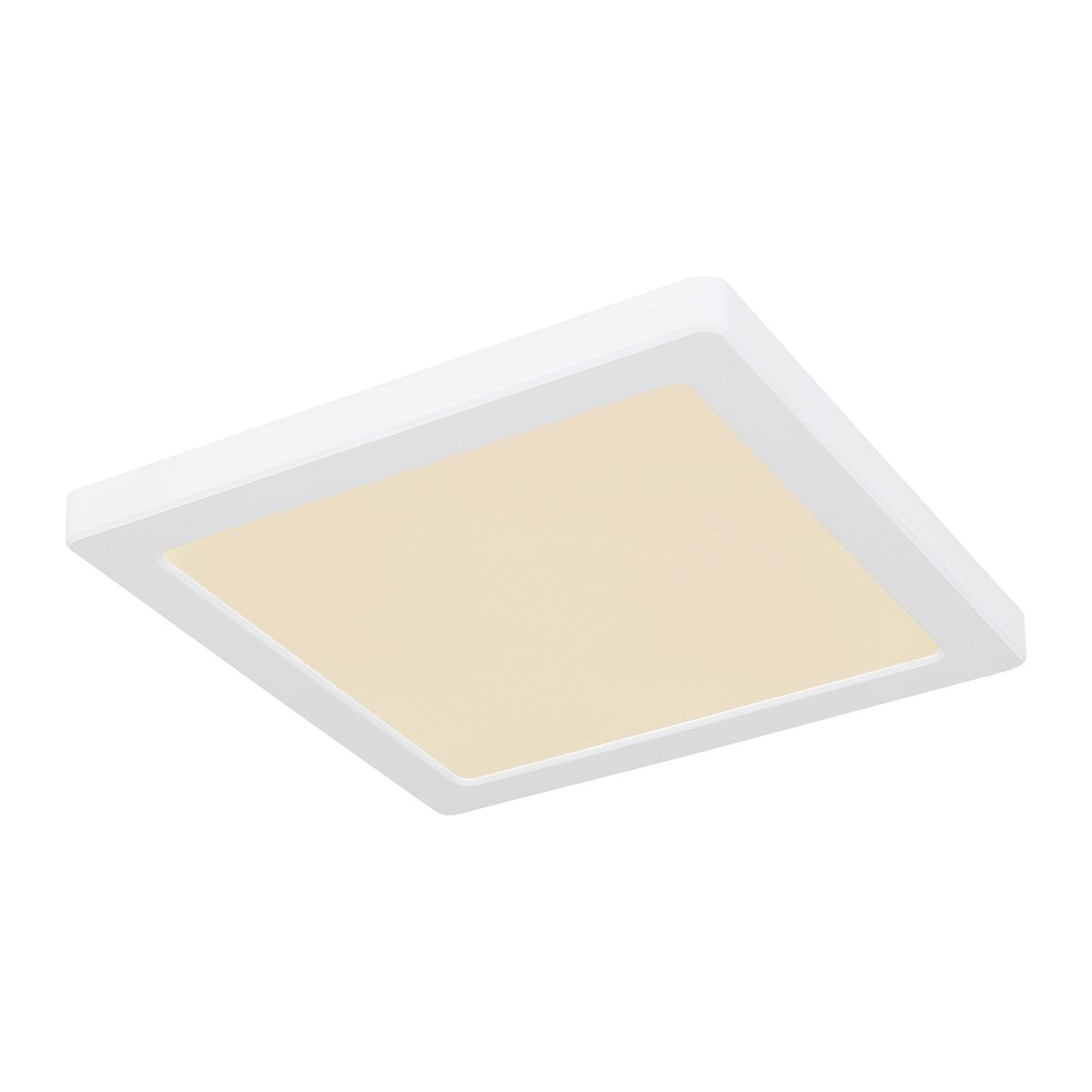 Lampada da soffitto LED in plastica bianca di media grandezza