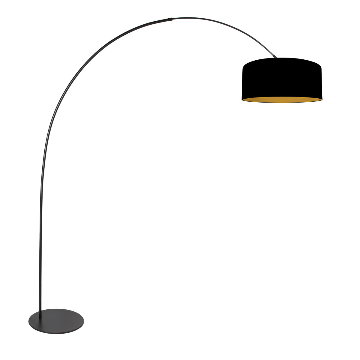 zwarte-gebogen-vloerlamp-met-zwarte-kap-anne-lighting-curve-main-image