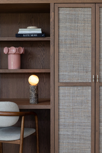 Lâmpada de mesa de mármore marrom elegante It's About RoMi Tivoli – imagem 1