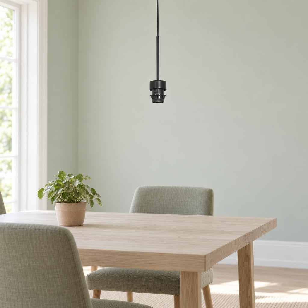 Czarna lampa wisząca Steinhauer Sparkled Light – zdjęcie aranżacyjne