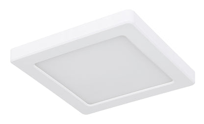 Малка бяла пластмасова LED таванна лампа – изображение 1