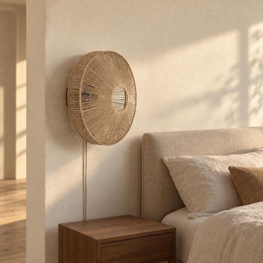 Applique corda marrone Light & Living Lyra – foto d'ambiente
