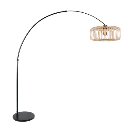 chique-zwarte-booglamp-met-bamboe-kap-steinhauer-sparkled-light-main-image