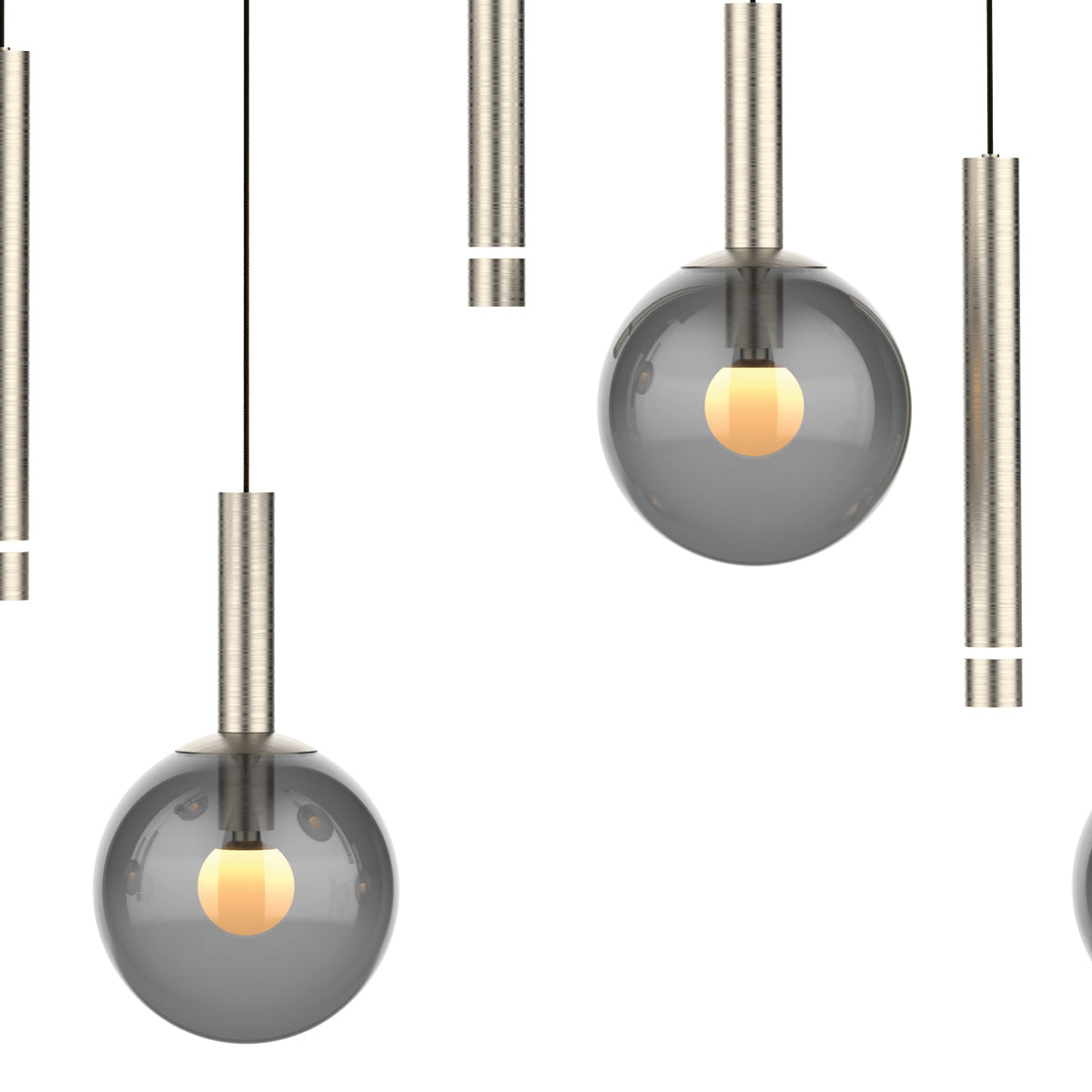 Luminária de mesa de jantar de 9 luzes com vidro fumê Steinhauer Volari – imagem 5