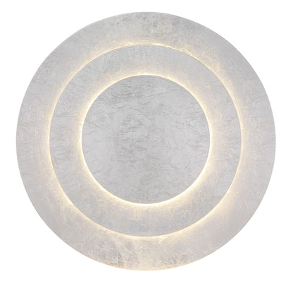 Lampada da soffitto LED metallica color argento grande – immagine 2