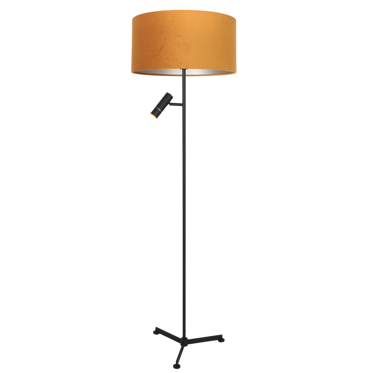 tripod-vloerlamp-zwart-met-gouden-velours-en-leesarm-steinhauer-stang-variant-image1