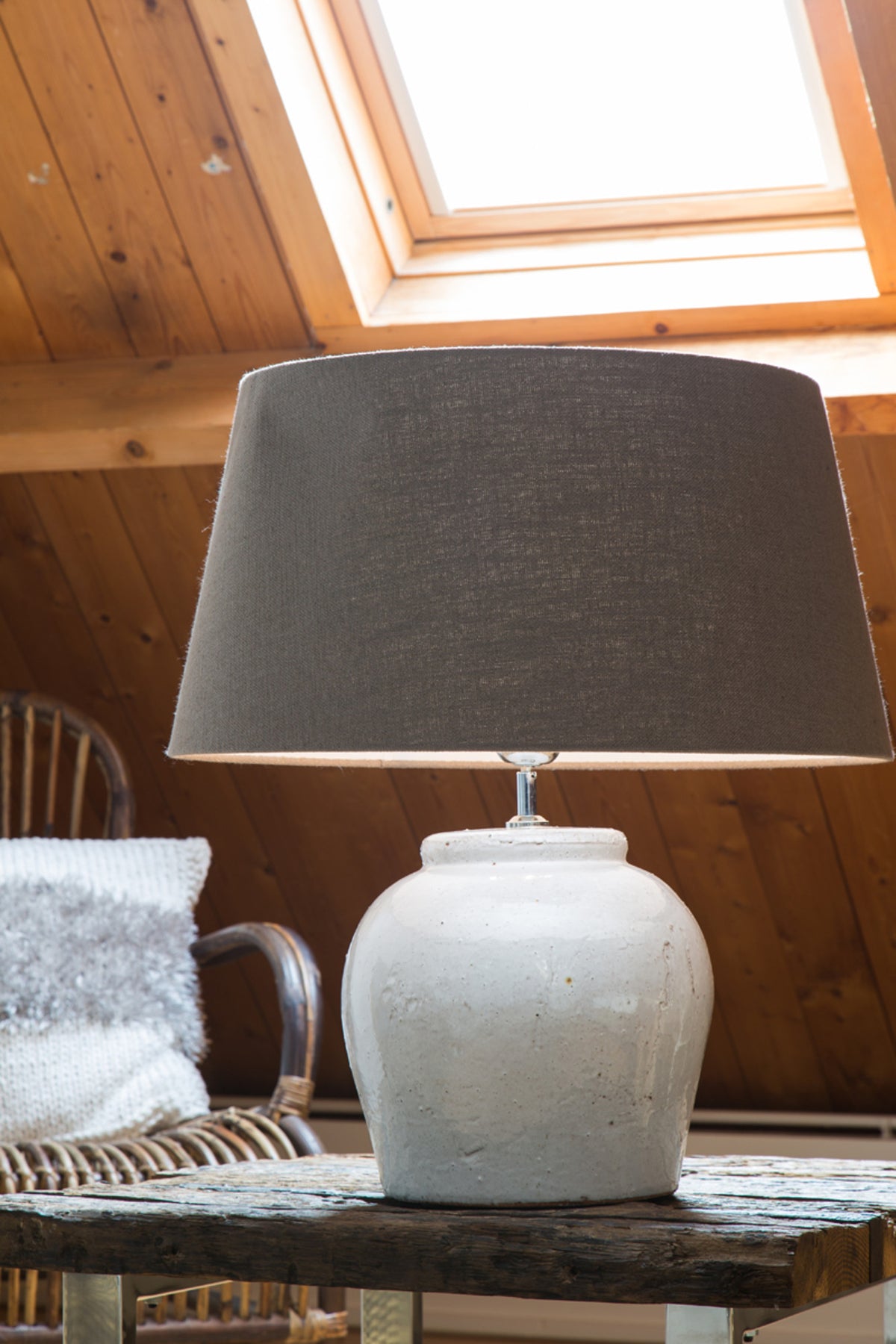 Light & Living Etna Beige Ceramic Table Lamp