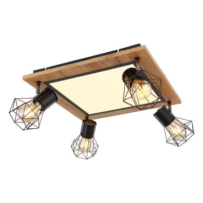 4-lichts-diamantkap-plafondlamp-zwart-globo-priska-main-image